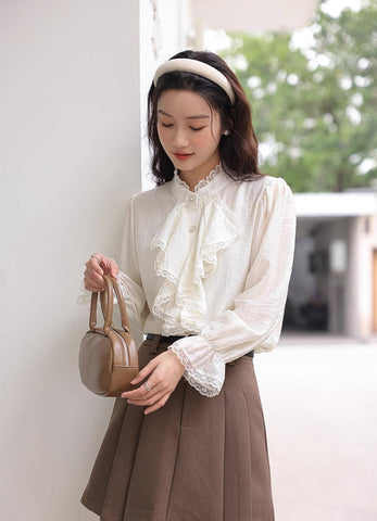 Cascade Front Blouse