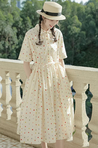 Skittles Polka Dot Shirt Dress