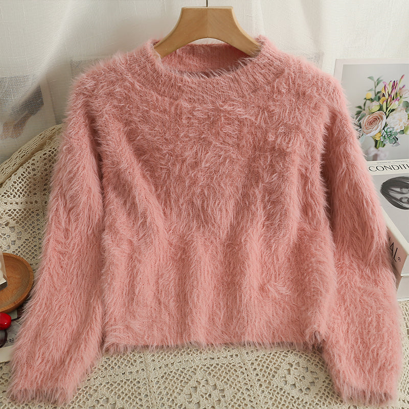 Fuzzy Cropped Sweater