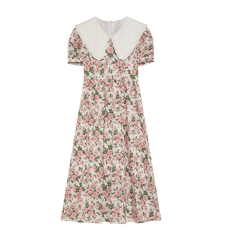 Rose Tea Peter Pan Dress