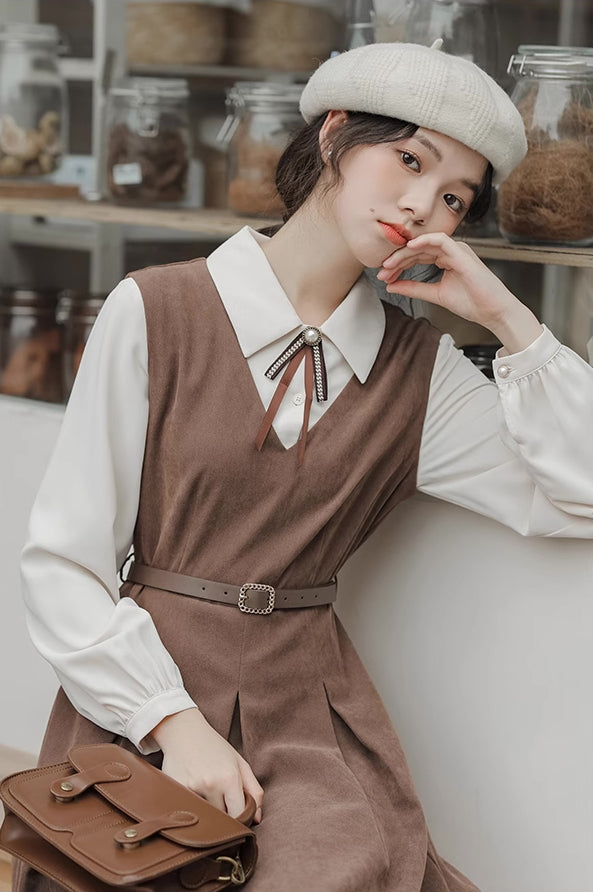 Basic Twofer Pinafore Dress