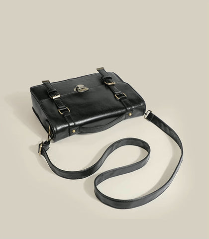 Classic Buckle Satchel Bag