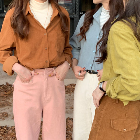 Corduroy Button Up Shirt