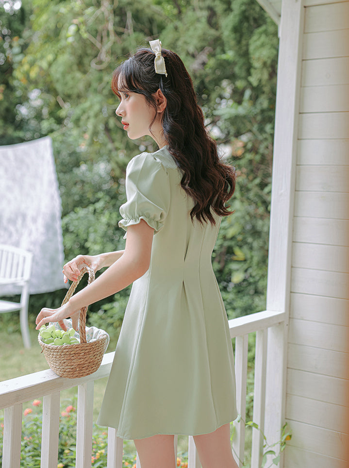 Süßes Matrosen-Minikleid mit Knöpfen