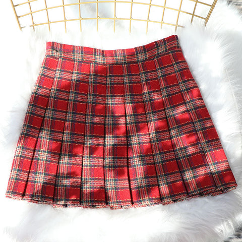 Rustikaler karierter Tennisrock