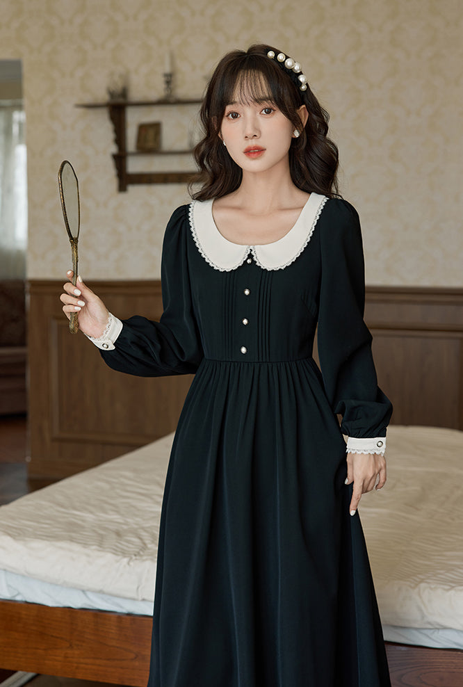 Beth Peter Pan Collar Midi Dress