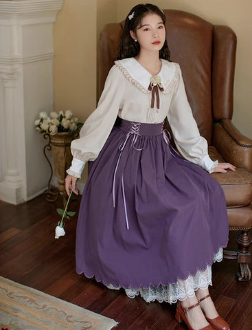 Conjunto de blusa y falda Evergarden