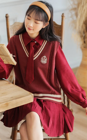 Prep School Vest & Dress Set