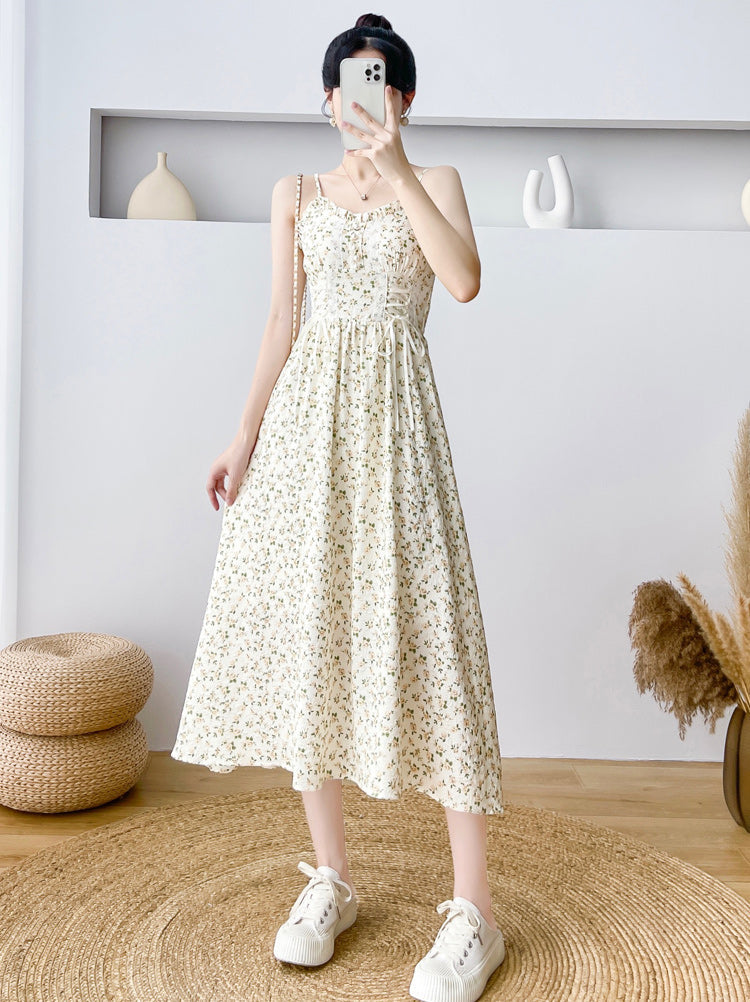 Vestido camisola con cordones Spring Rose