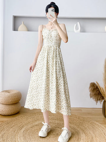 Vestido camisola con cordones Spring Rose