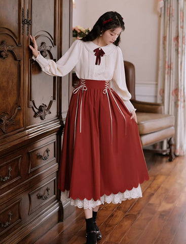 Conjunto de blusa y falda Evergarden