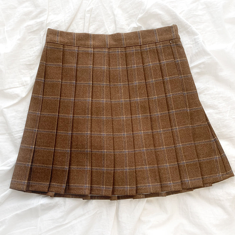 Autumn Plaid Tennis Skirt