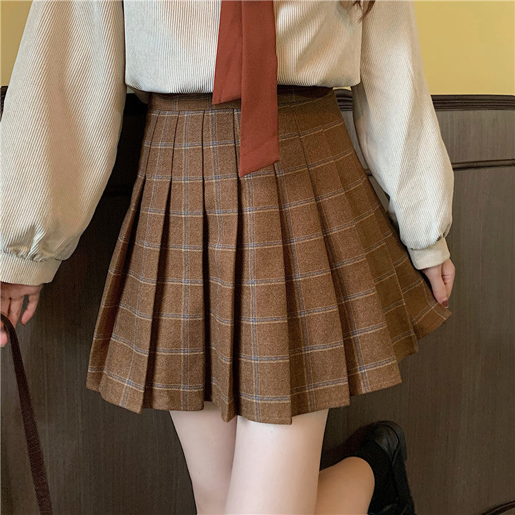 Autumn Plaid Tennis Skirt