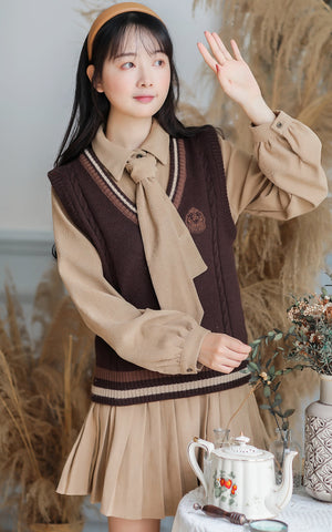 Prep School Vest & Dress Set