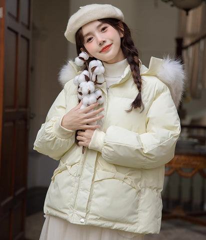 Little Bow Puffer Jacket