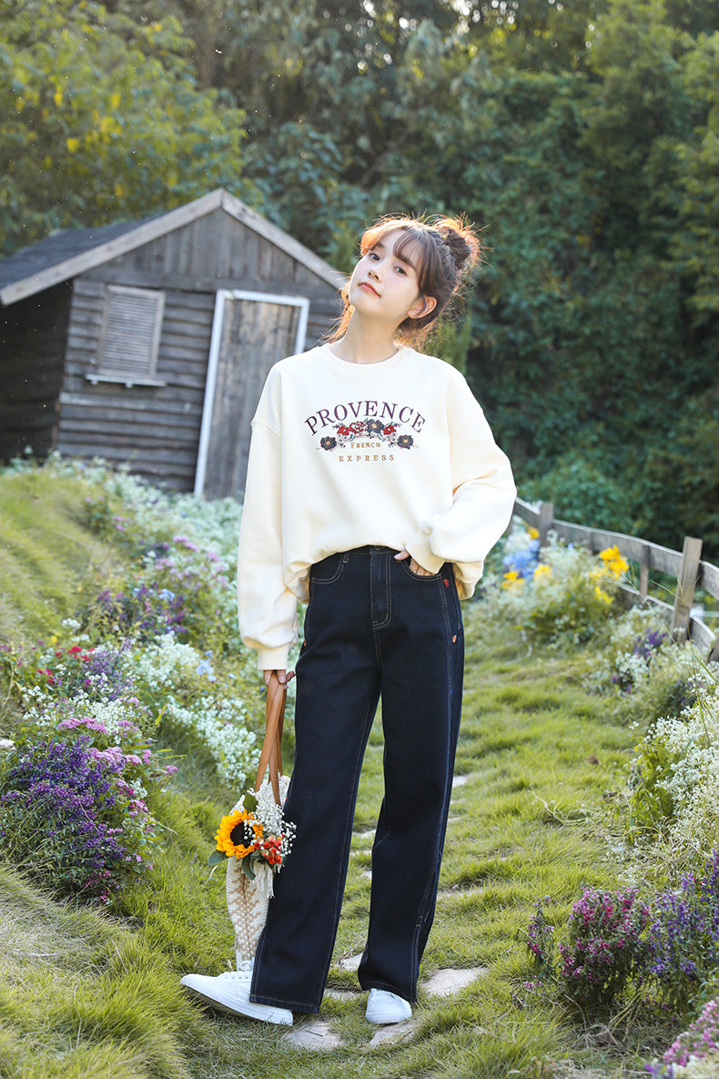 Provence Floral Sweatshirt