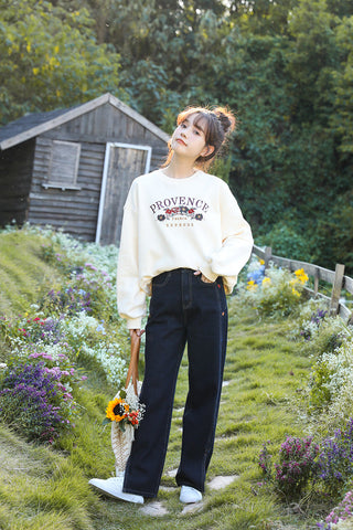 Provence Floral Sweatshirt