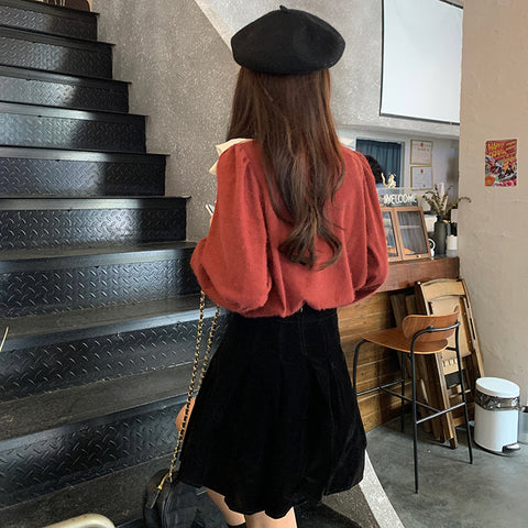 Ruffle Lace Sweater