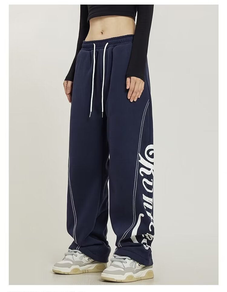 Stitch Design Logo Baggy Sweatpants