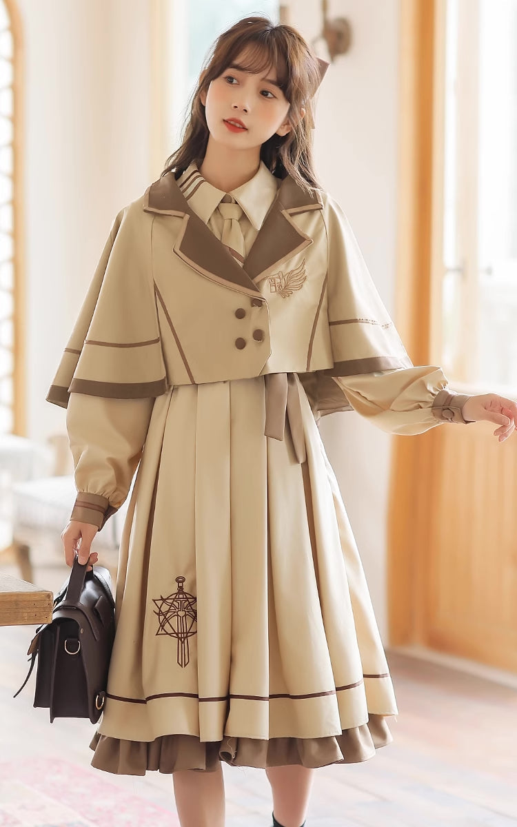 Conjunto de vestido y capa de Little Witch Academia