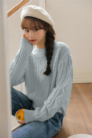 Basic Cable Knit Sweater