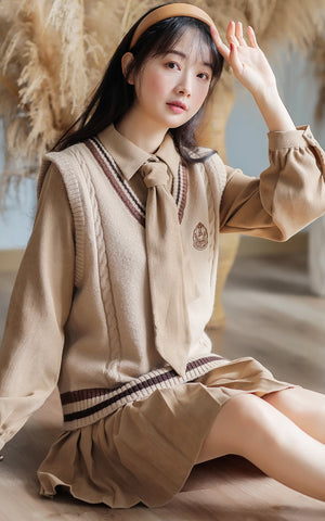 Prep School Vest & Dress Set