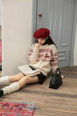 Reindeer Fair Isle Sweater