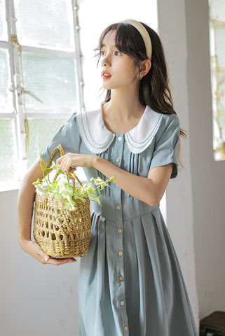 Three's A Charm Button Up Dress