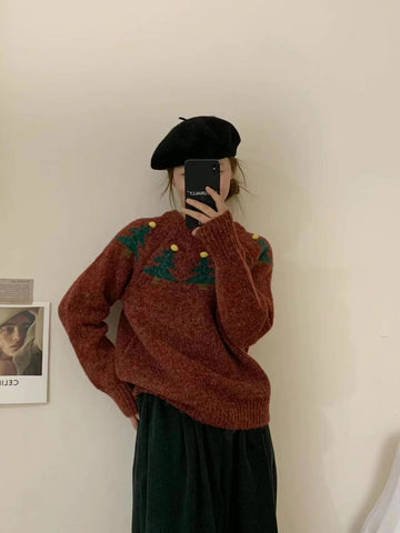 Suéter Fair Isle con árbol de Navidad