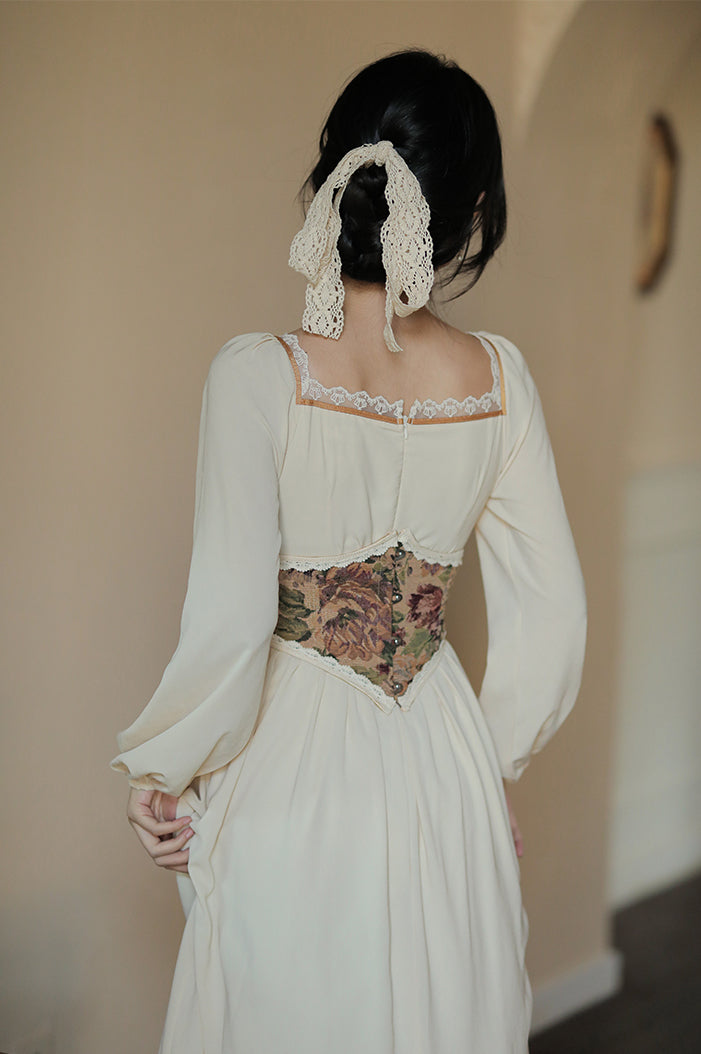 Rustic Floral Waist Corset