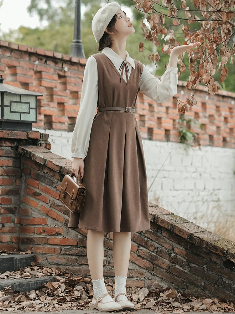 Basic Twofer Pinafore Dress