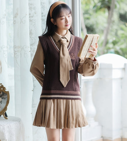 Prep School Vest & Dress Set