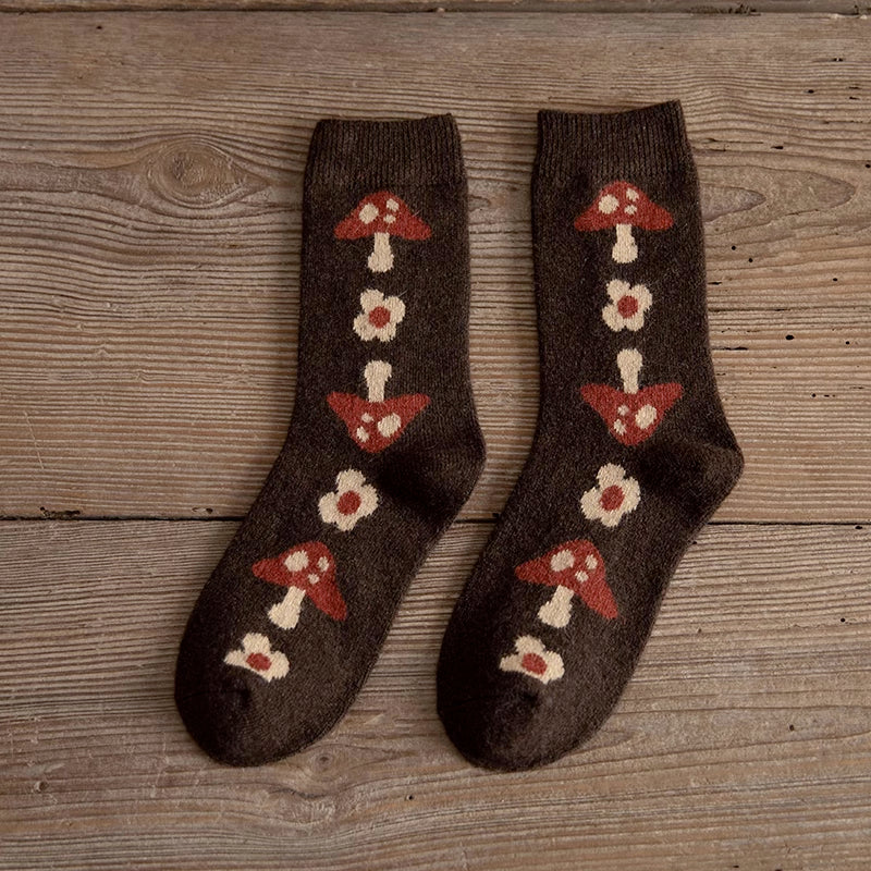 Funky Mushroom Socks