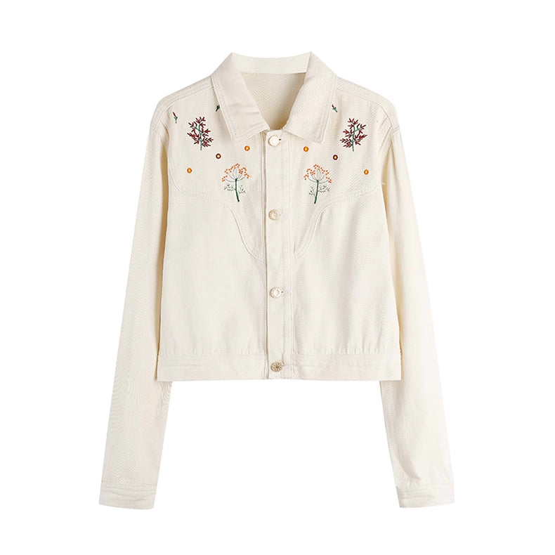 Chaqueta bordada con flores ditsy