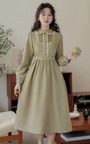 Sunday Tea – Langärmliges Midikleid