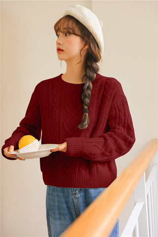 Basic Cable Knit Sweater