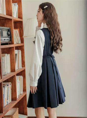 Double Breasted Mini Pinafore Set