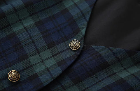 Cambridge Plaid Pinafore Dress