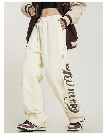 Stitch Design Logo Baggy Sweatpants