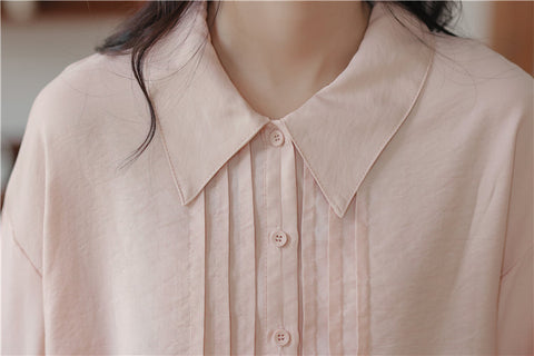 Pintuck Puff Sleeve Blouse