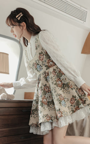 Rustic Rose Babydoll Dress