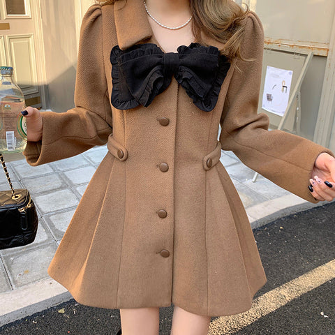 Sweet Bow Dress Coat