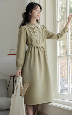 Sunday Tea – Langärmliges Midikleid