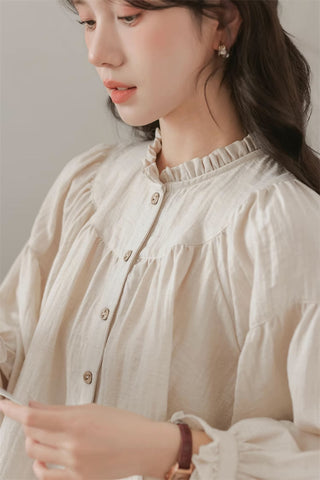 Marshmallow Puff Sleeve Blouse