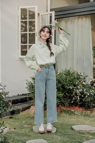 Floral Bouquet Embroidered Blouse