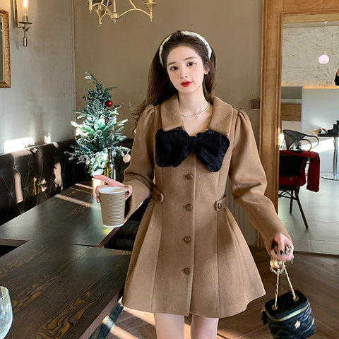 Sweet Bow Dress Coat
