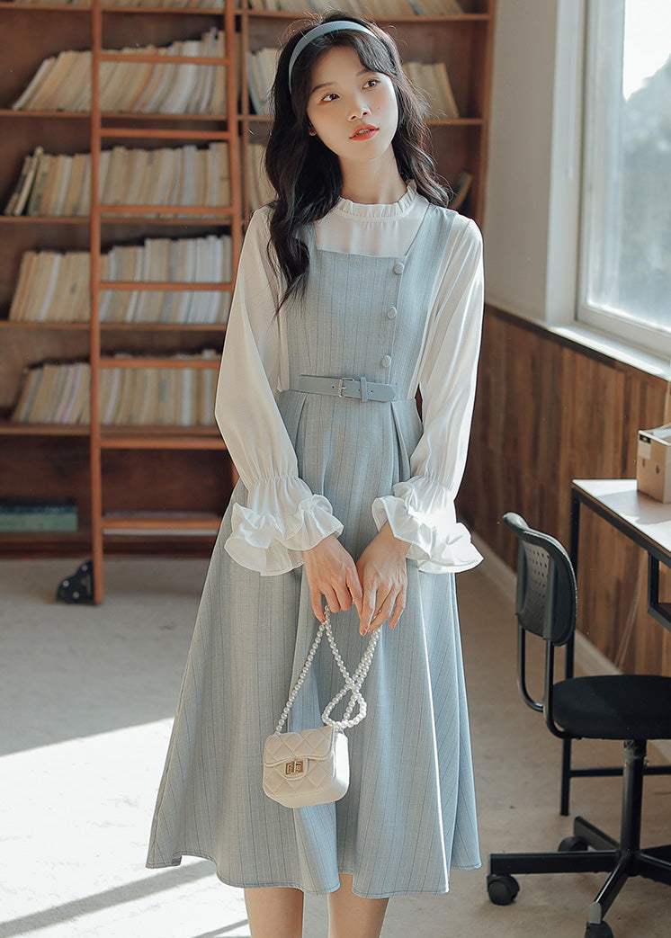 Vestido estilo pichi de rayas pastel
