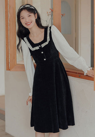 Square Neck Sweater Dress