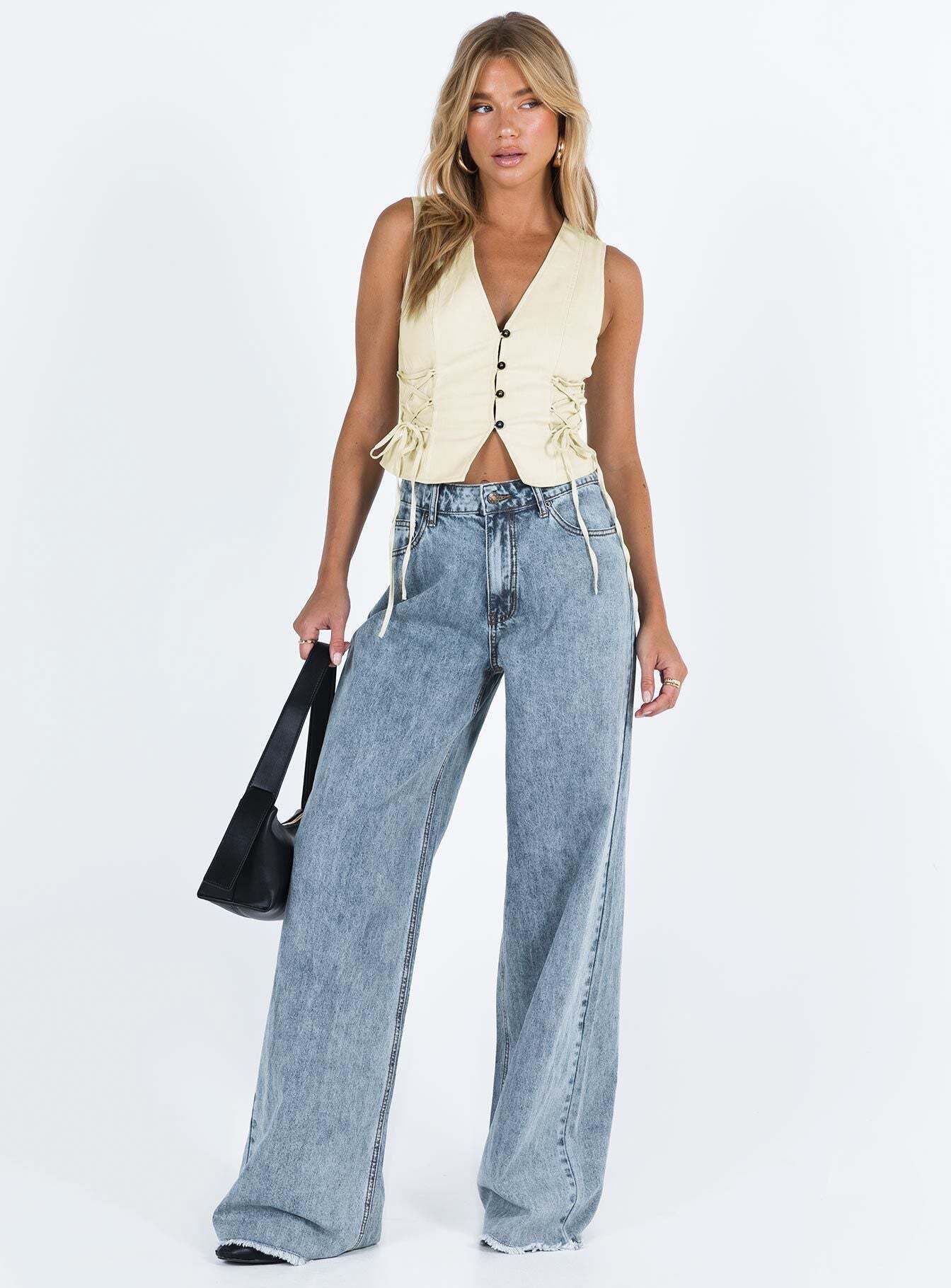 Relaxed Loose Denim Trousers