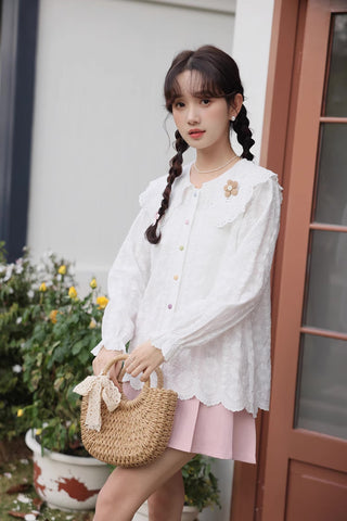 Floral Broderie Blouse